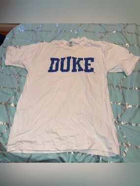 Duke White Graphic Tee - Classic Collegiate Shirt